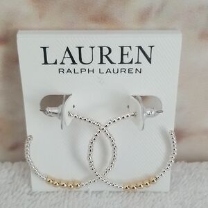 New Ralph Lauren C Hoop Earrings